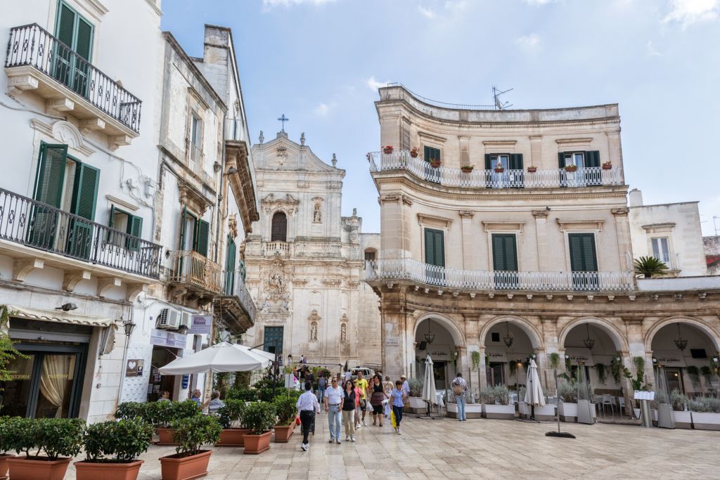 scorcio del centro di Martina Franca, Puglia