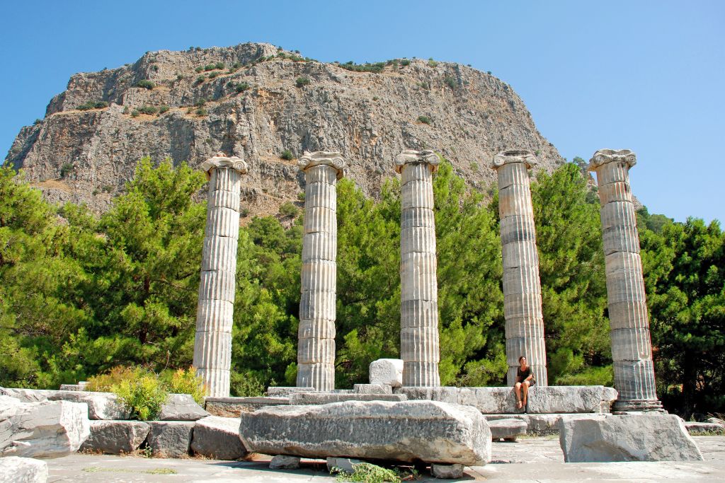 Colonne antiche in un sito archeologico, Turchia