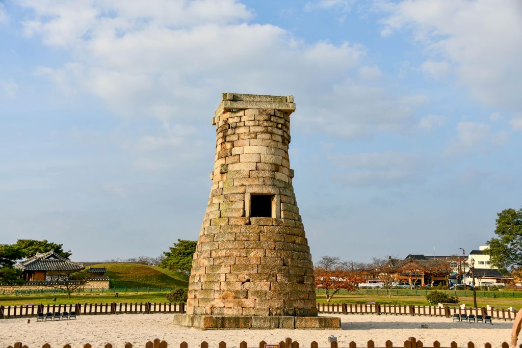 Torre astronomica di Cheomseongdae a Gyeongju, Corea del Sud.