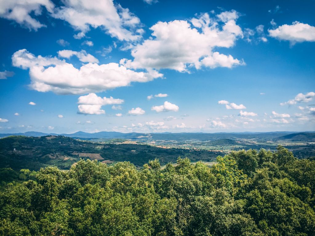 vista collinare panoramiche, trekking Toscana