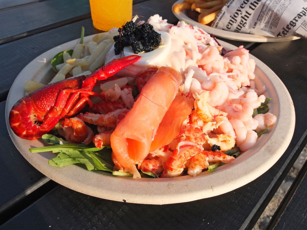 Piatto di pesce, cibo tradizionale danese