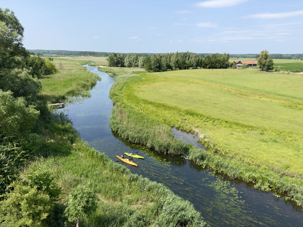 Paesaggio fluviale in Polonia