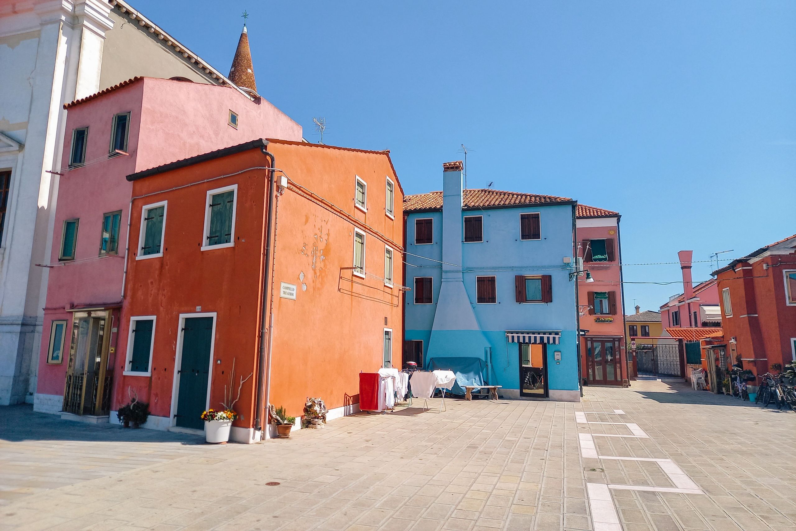 Colorful houses typical of the Venetian Lagoon