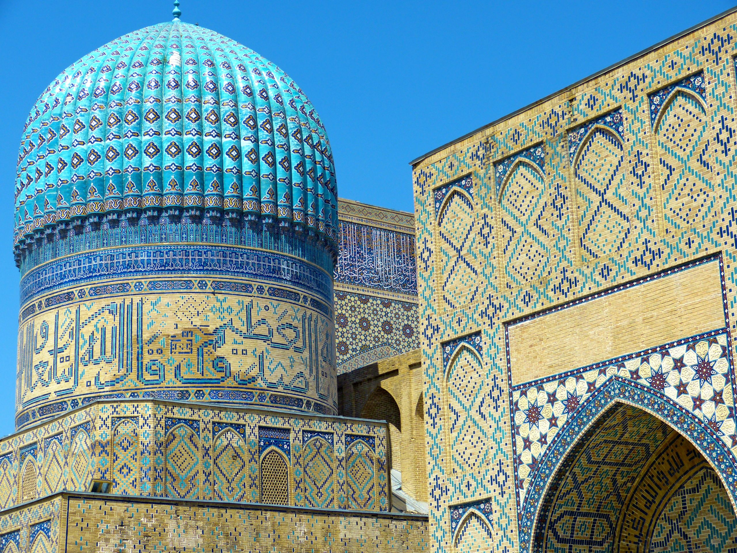 Complesso della Moschea di Bibi-Khanym, Samarcanda, Uzbekistan.