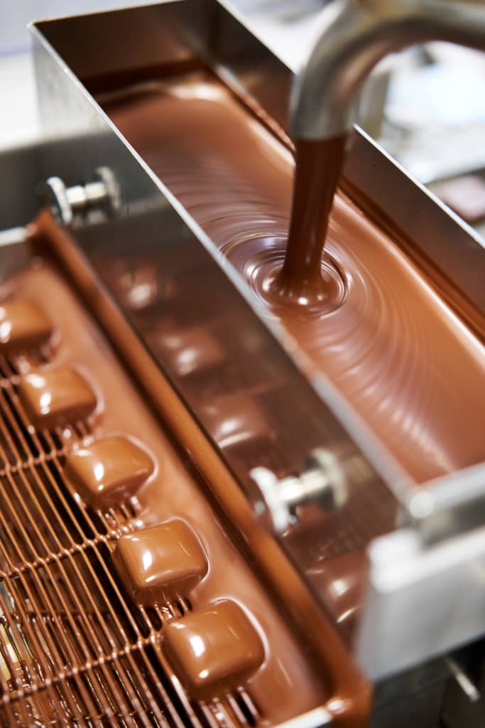 Produzione artigianale di cioccolato belga