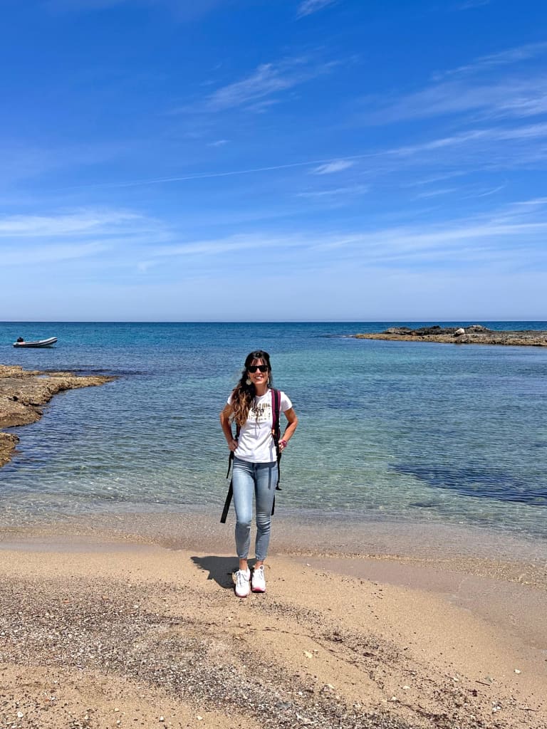 Spiaggia con mare cristallino in Puglia