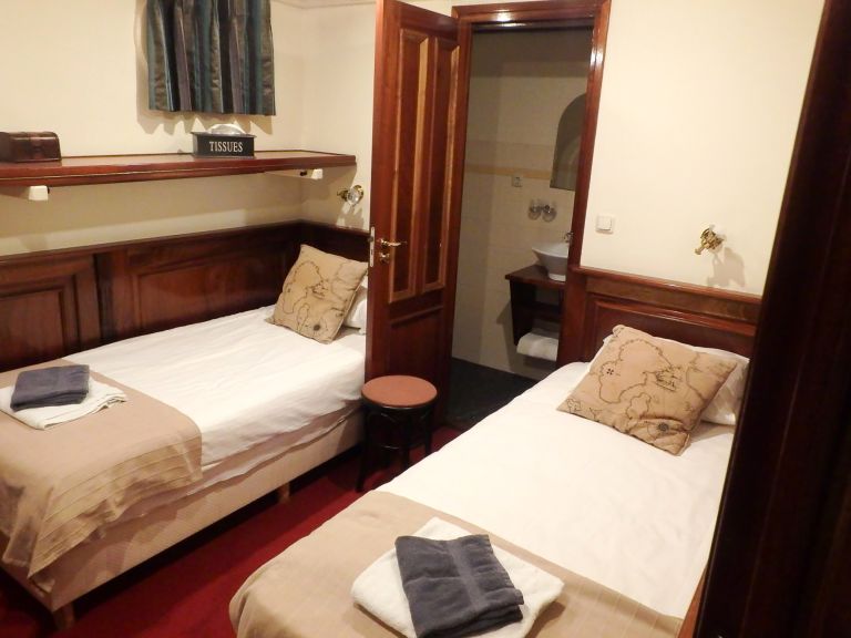cabin with twin beds