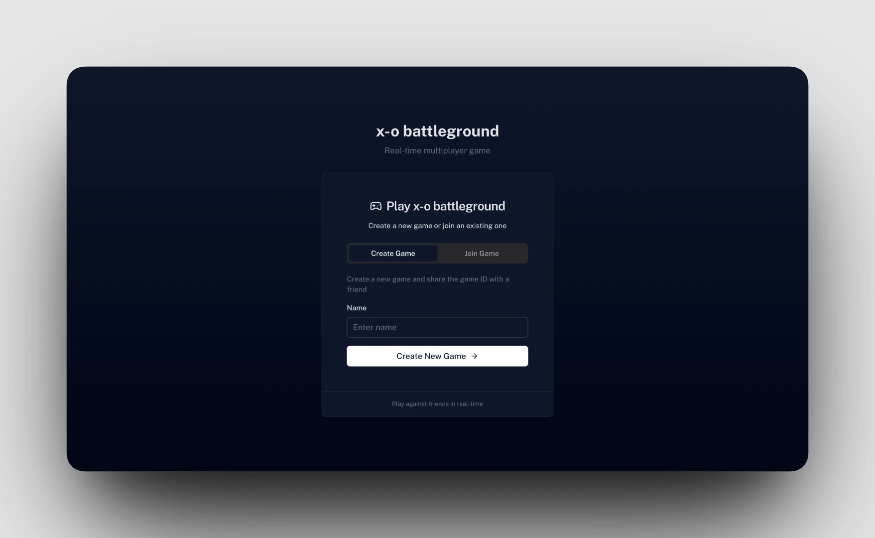 Multiplayer game interface
