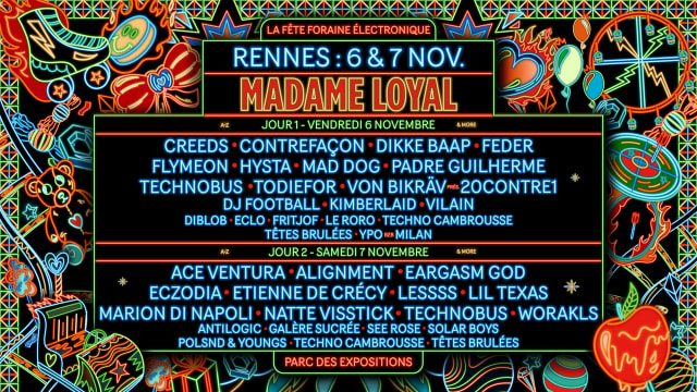 MADAME LOYAL RENNES : 6 & 7 NOVEMBRE