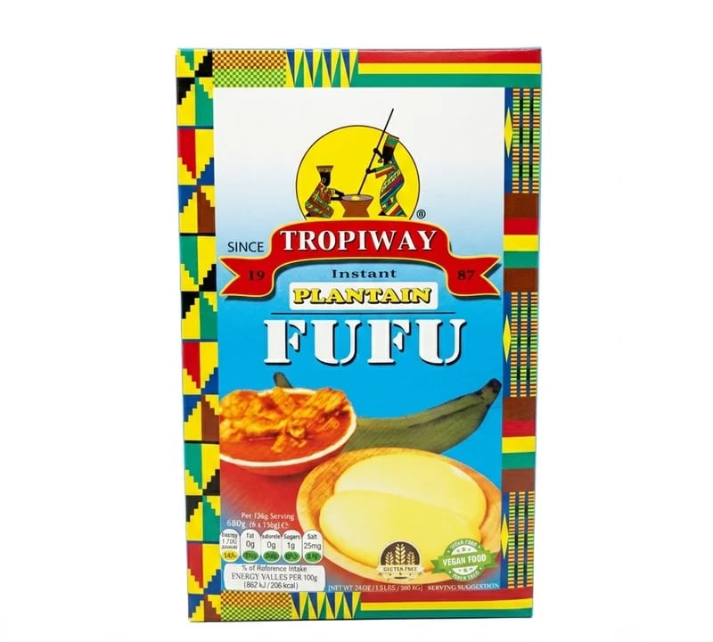 Fufu Plantain Instant — Tropiway — Épicerie 3 Continents Clichy