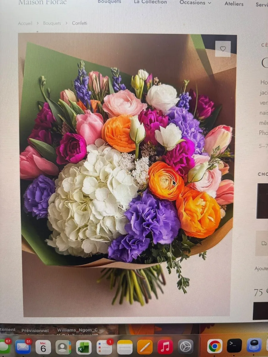 Bouquet coloré — Leïla Fleurs Clichy