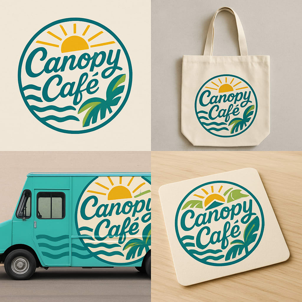 Charlotte restaurant branding — Canopy Cafe identity