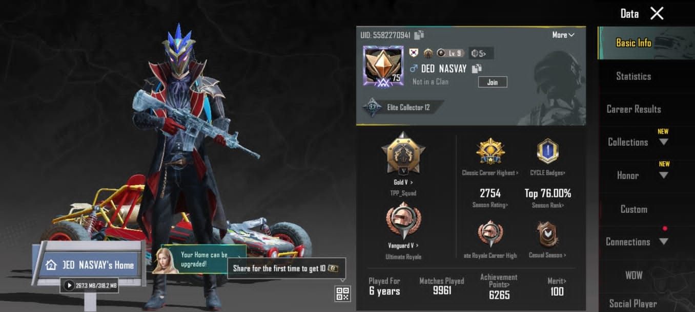 LVL 75 | 190 Outfits | M416 Glacier Lvl 5 | 6 Lab Guns | RP S9–M19 MAX | MF 35/50 | Trusted Seller | Full Access