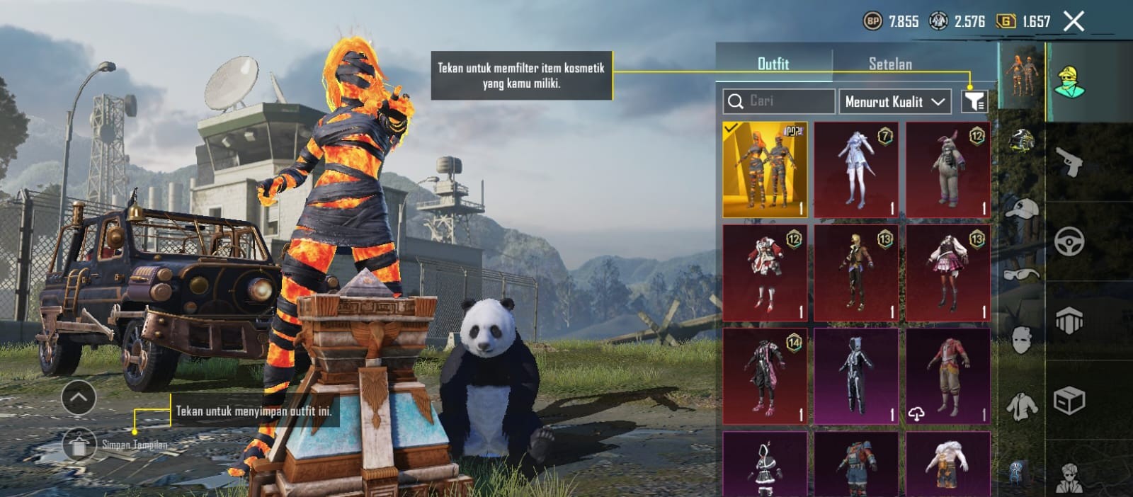 Mummy Fire Set | Big Material 3 |UMP 8-Bit Blast UMP Level 3 | 4 Weapon Labs | Level 50 | Outfit Set 45 | Helmets 10 | Bags 6 | Weapon Skins 23 | Emotes 25 | Up