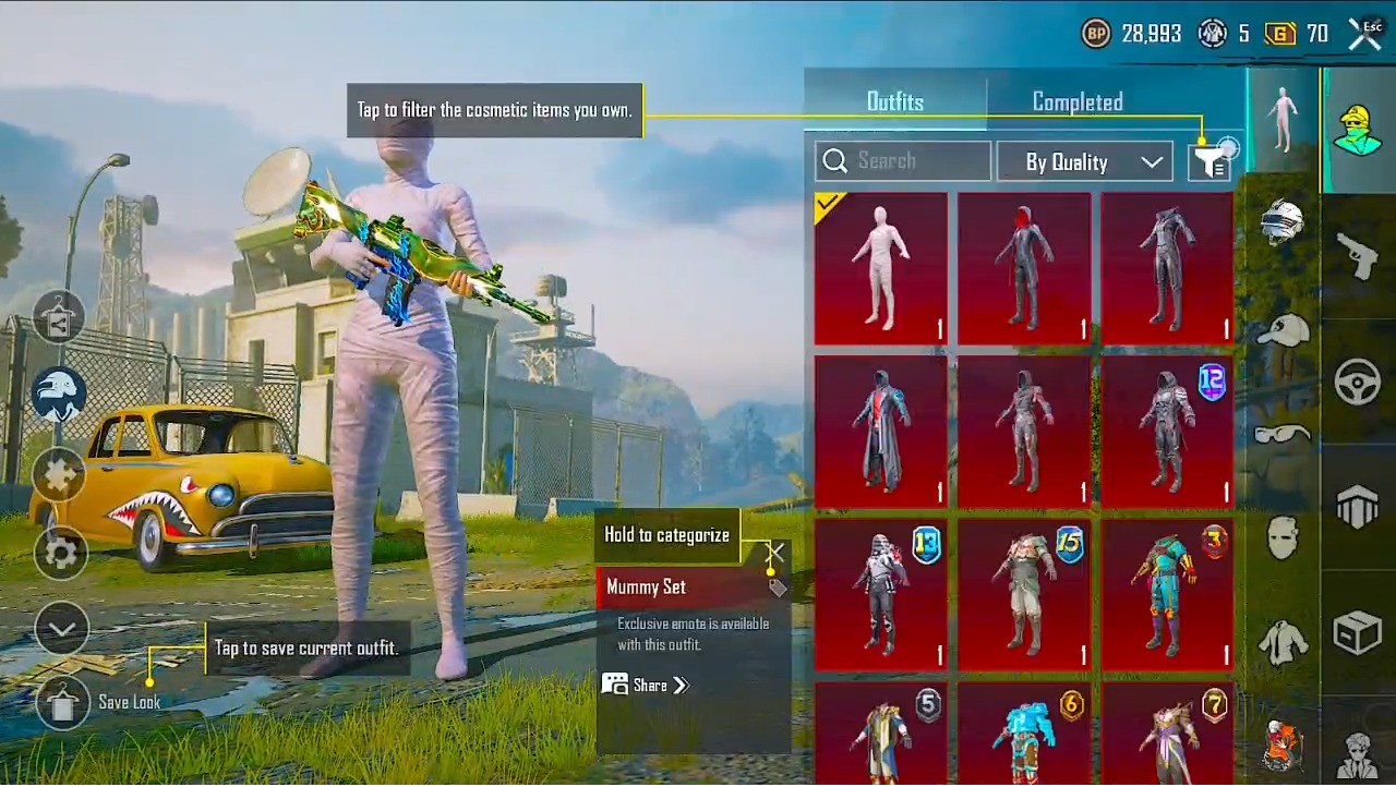 75Mythics | White Mummy Set | M416 Roaring Lvl 2 | 21x Gunlab | 7x Guns Kill Msg | Rare Mythics & Inventory