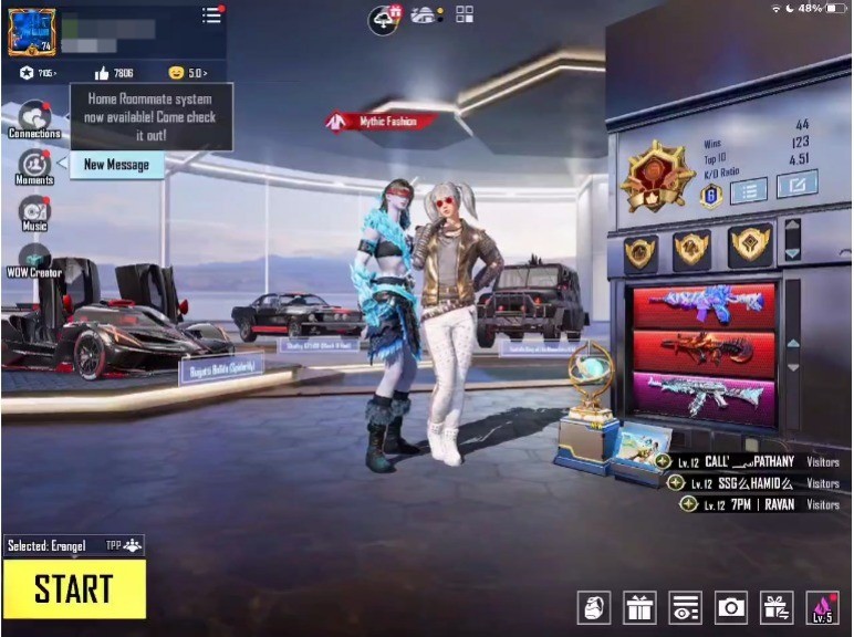 69Mythics| Total 3x Xsuits| White Mummy Set| 2x Sports Cars | 39x Heavy Gunlab | M416 Glacier & AUG Abysal Max| Akm Admiral Lvl 6 | 8x Other Kill Msg