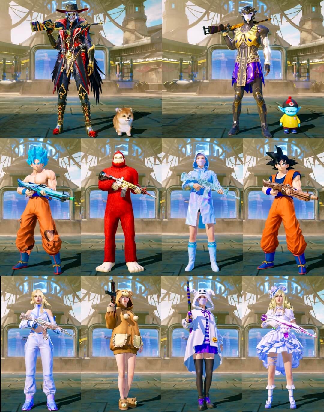GLACIER SET + M416 GLACIER MAX | Arcade Jester X-Suit ( 3 Star ) | Golden Pharaoh X-Suit | Rare Mythic Helmet + Backpack | 160+ Guns | Mythic Fashion