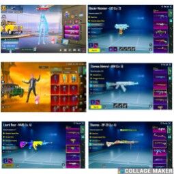 Fiore Lady X-Suit Lvl 2 | Arctic Conqueror set + Glacier Hammer-UZI lvl 2 |  M416 Lizard Roar Lvl 4  | AKM Starsea Lvl 5  | Glacial Bride Set + Glacier Helmet