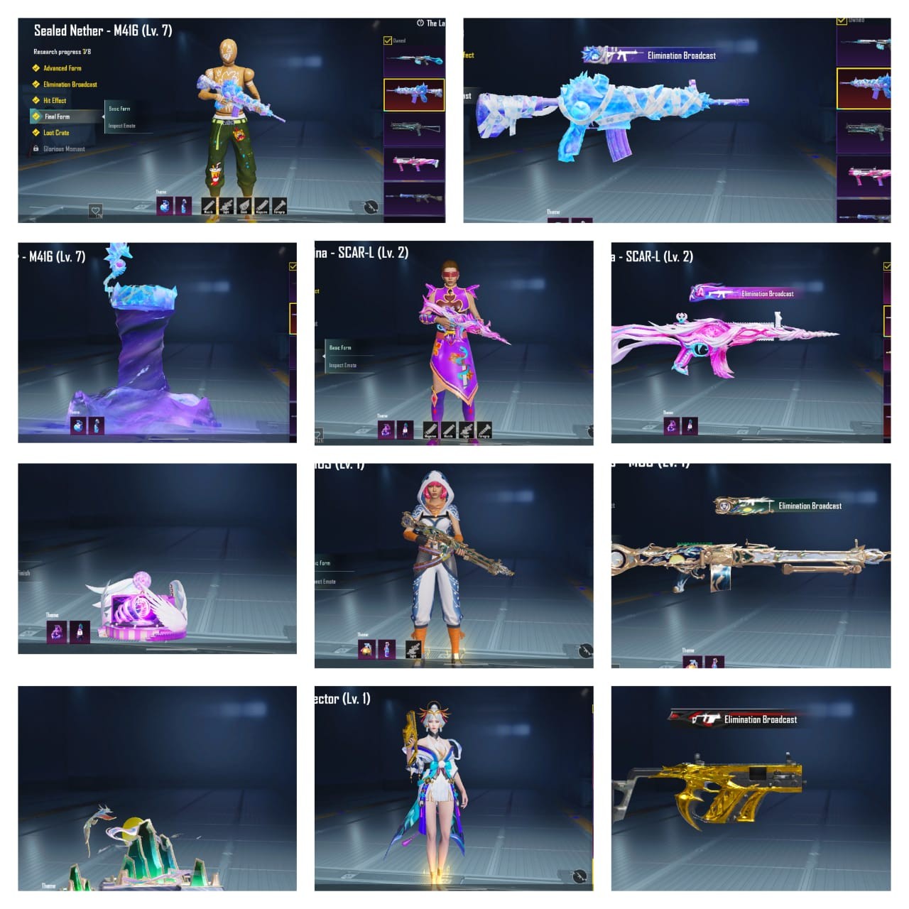 Level 60 🔹 Gladria X-Suit L1 🔹 Extra Mythics 🔹 RedPatti 🔹 Mythic Backpack & Helmet 🔹 13 Gun Labs 🔹 M416 Max L7 🔹 SCAR-L L2 🔹 MG3 L1 🔹 UMP-45 L3 🔹 P208