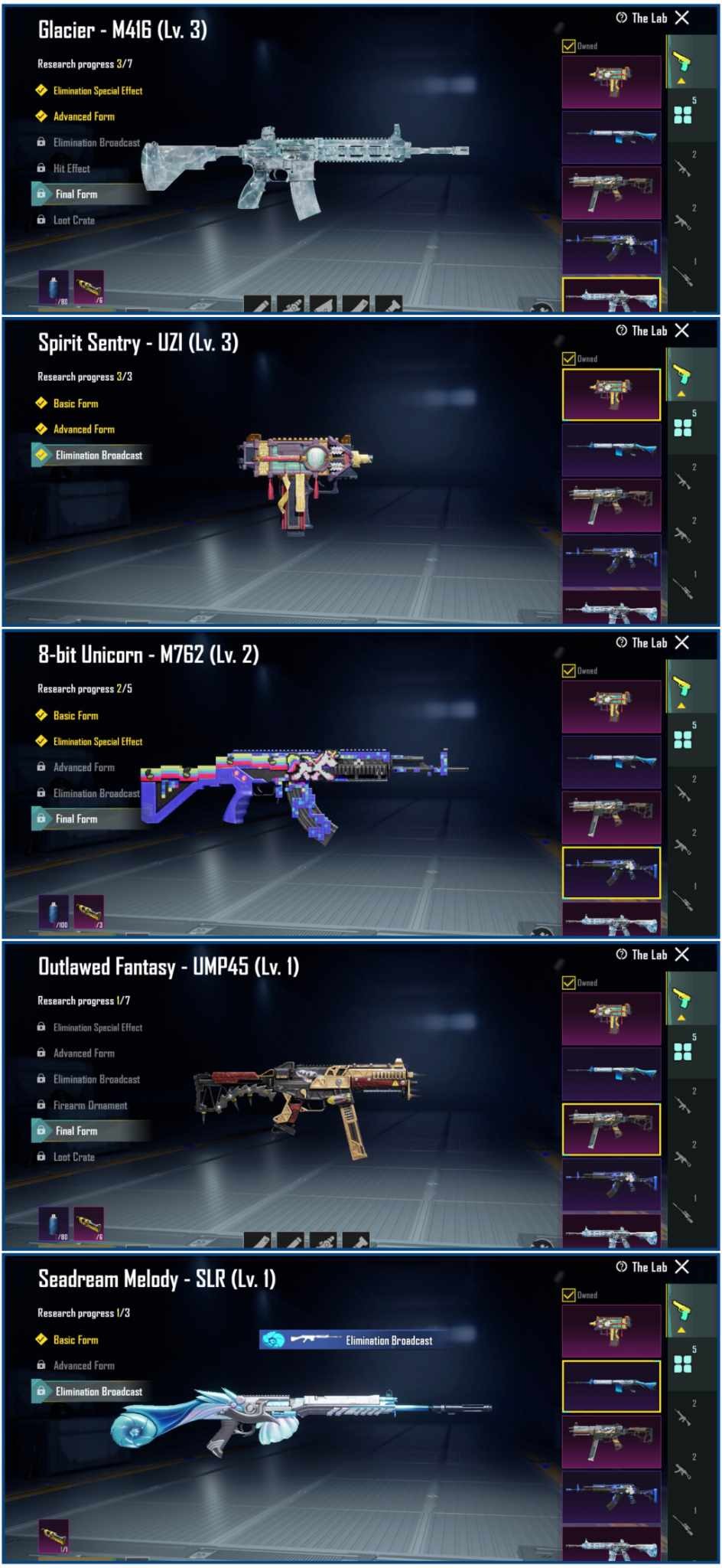 Glacier M416 ( Level 3 )  5x Gun Labs  Account Level 74  24 Mythic Fashion  130+ Outfits  110+ Gun skins  8 Vehicle Skins