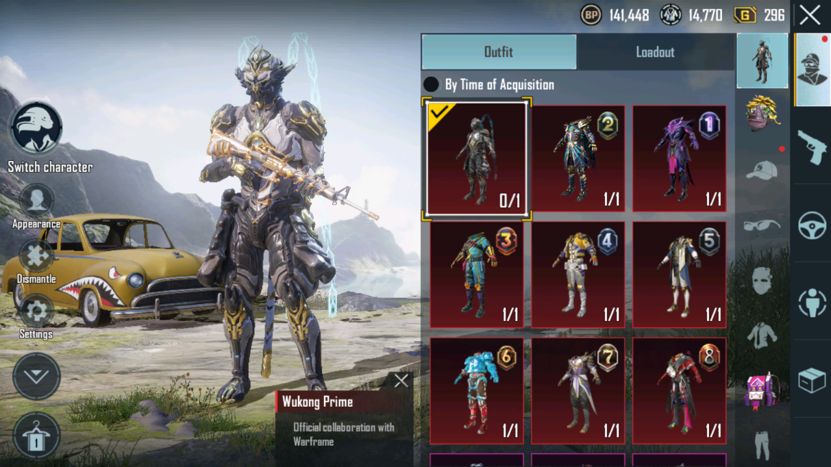 #P618 [Android] Lvl 61|353 UC|4 Title|Perfectionist Title|Royal Pass M123456789 Max (9 RP Max)|9 Mytic Costume|M16A4 Civilization|1 Rename|80 Costume|Asia