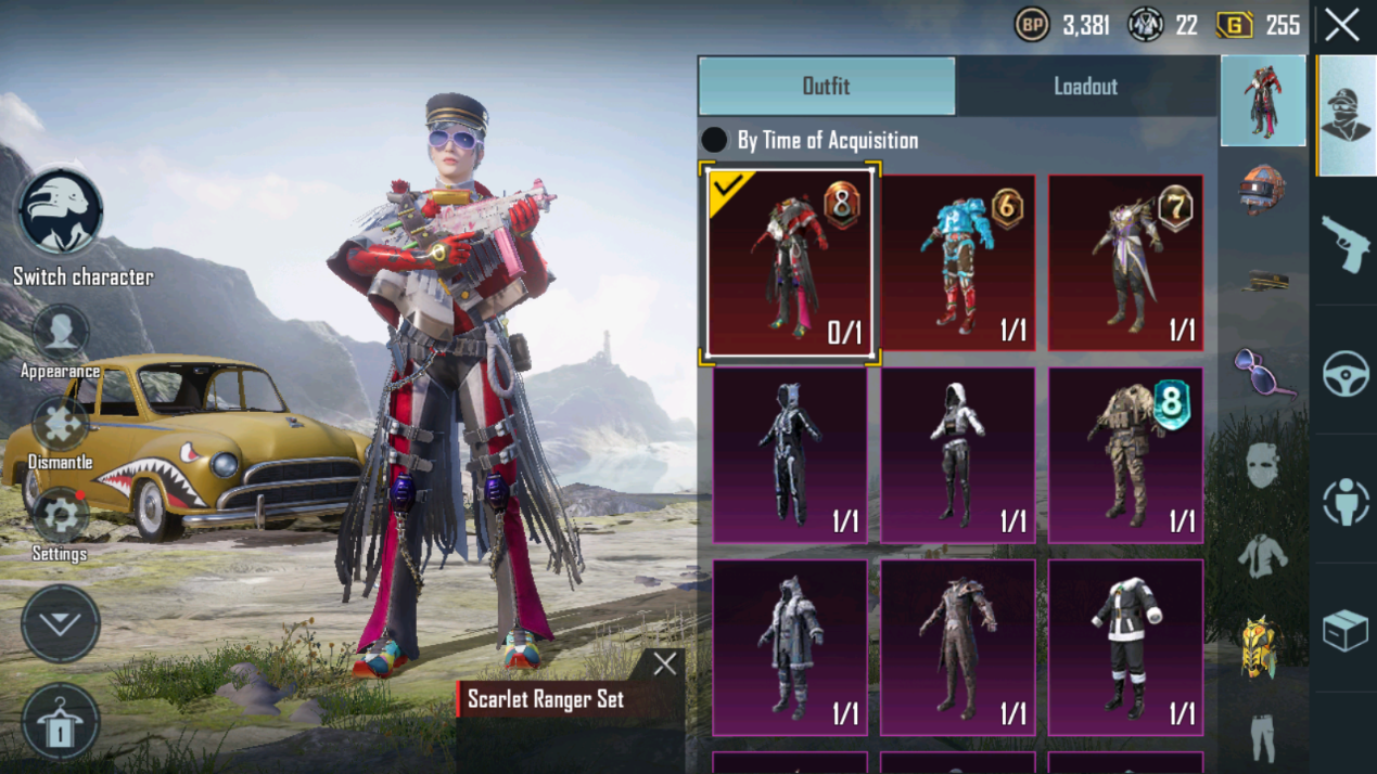 #P562 [Android] Lvl 51|41 UC|Royal Pass M678 Max (3 RP Max)|3 Mytic Costume Set|UMP45 Cherry Blossom|3 Rare Helmet|Golden Jaws Dacia|49 Costume|Asia