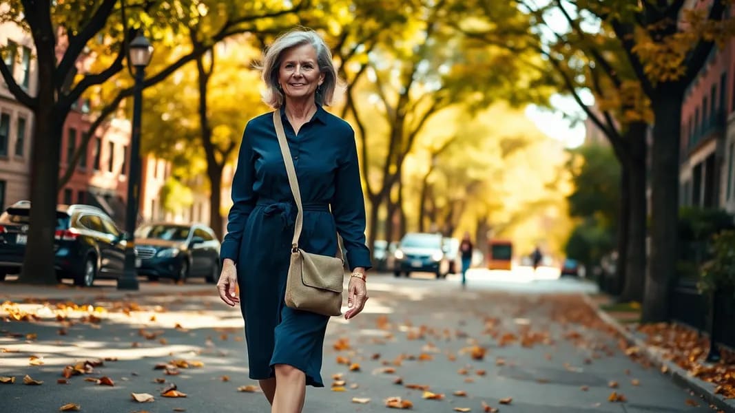 Comfortable casual dress perfect for everyday wear for women over 60