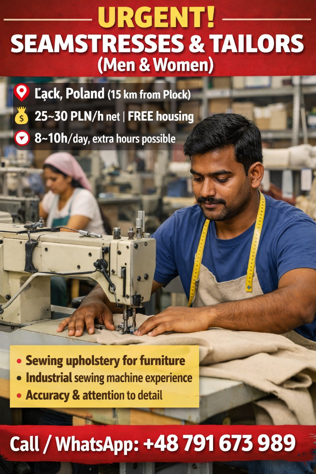 Seamstresses and Tailors (Men & Women)