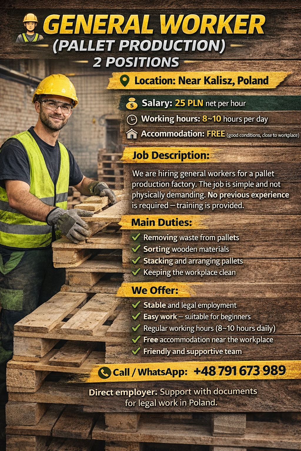 General Worker (Pallet Production)