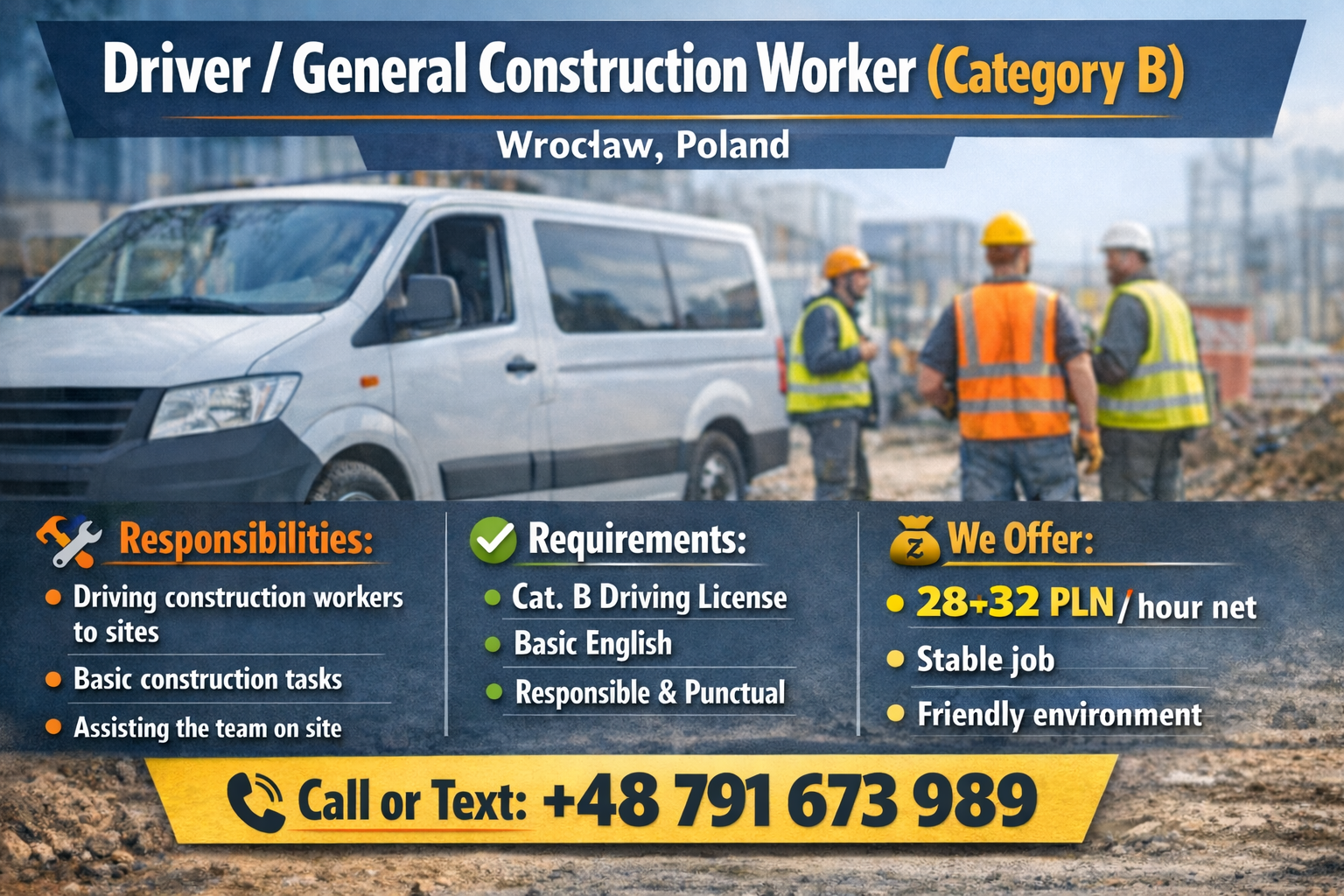 Driver / General Construction Worker (Category B)