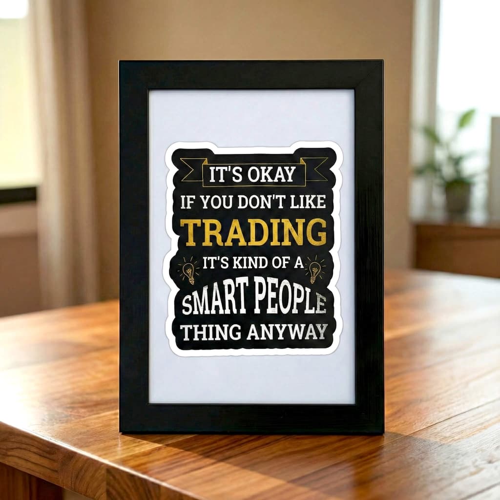 Motivational Trading Quote Frame – Premium Desk & Wall Decor