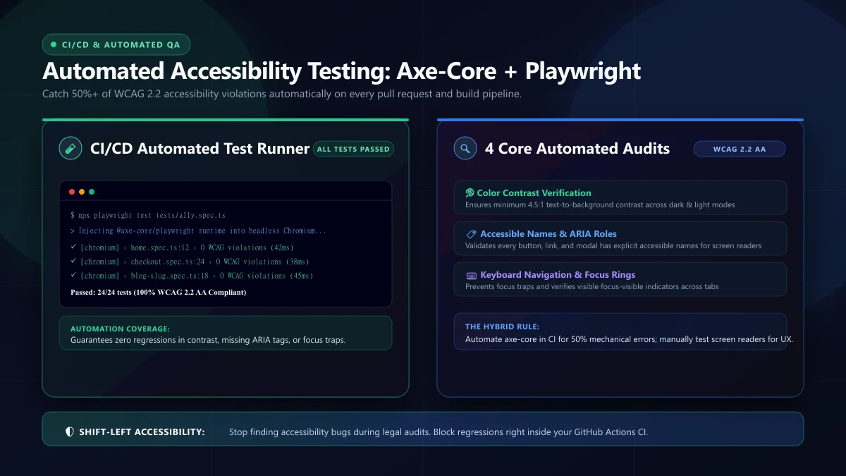 Automated Web Accessibility Testing with axe-core and Playwright