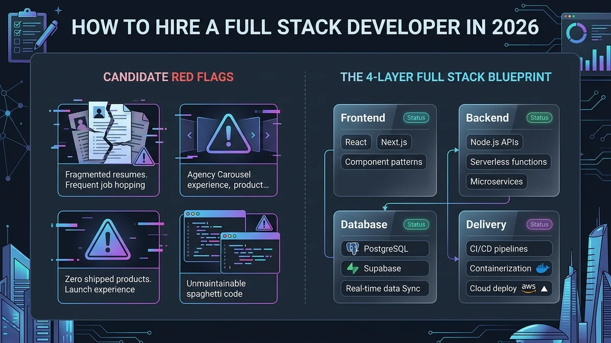 How to Hire a Full Stack Developer for Your Startup in 2026