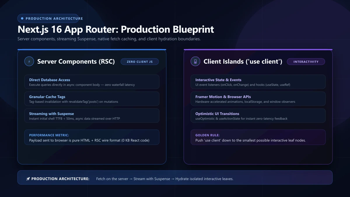 Next.js 16 App Router: A Production Guide for Real Projects