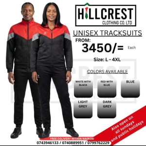 Unisex tracksuits