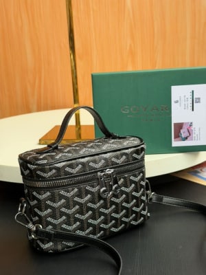 Vanity bag imprimé noir et gri