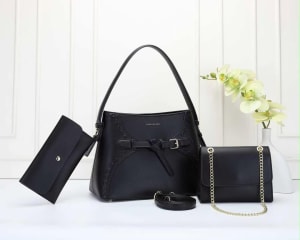 Ensemble Sac à Main Femme 3 Pièces – Noir Élégant