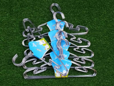 10 pieces Silver stainless steel hangers