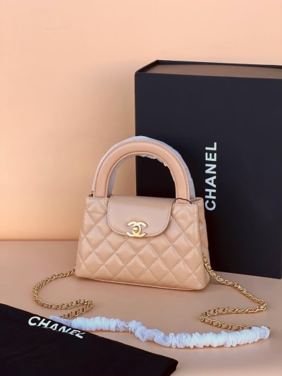 Mini Sac à Main Matelassé Beige – Style Chic