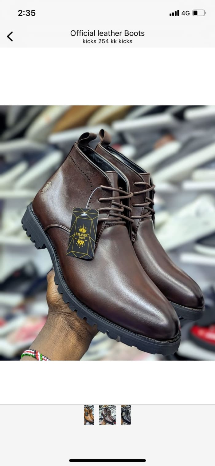 Official leather boots