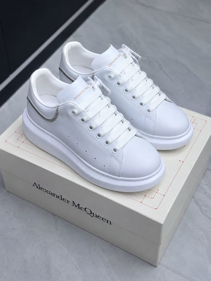 Baskets Alexander McQueen Blanches Premium – Élégance & Confort Unisexe
