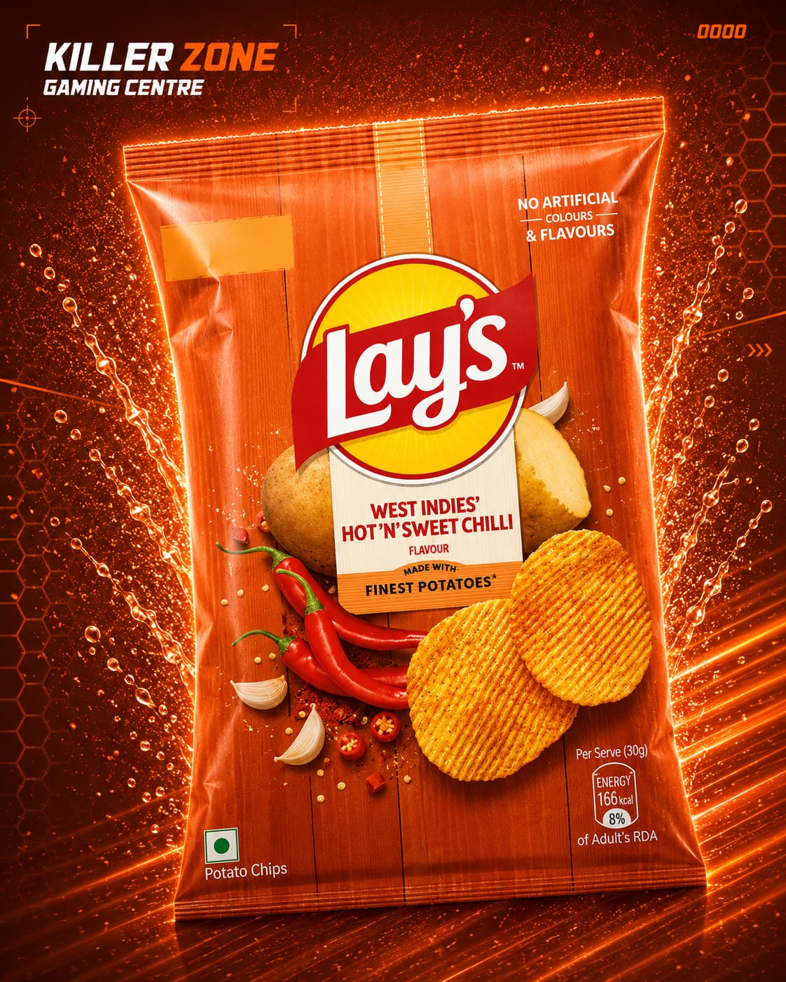 Lays Hot & Sweet Chilli