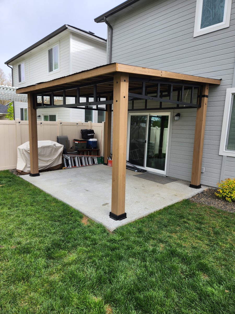 covered deck installation