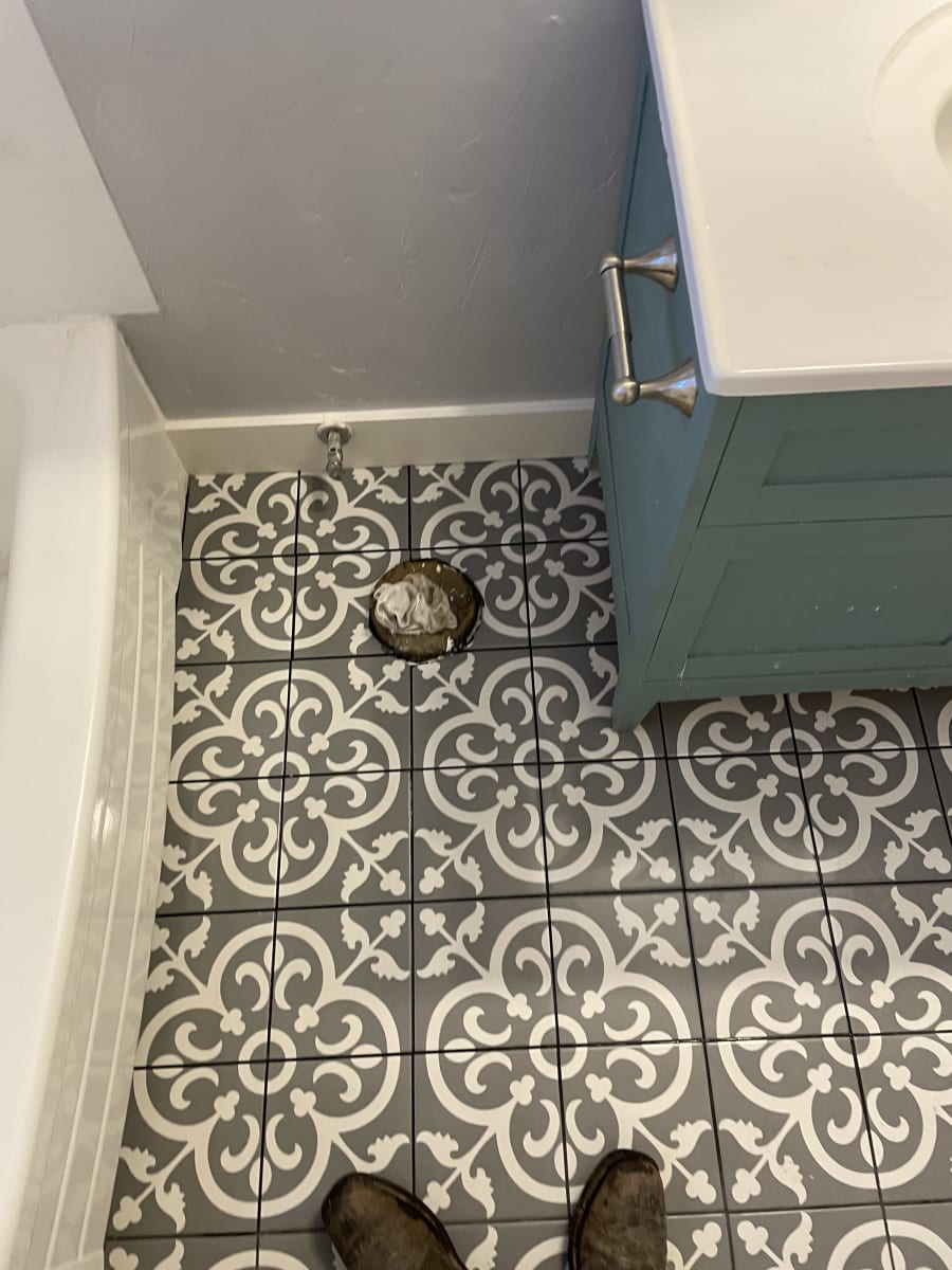 finished tile after sub floor replacement