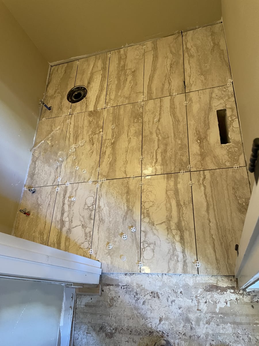 bathroom tile work