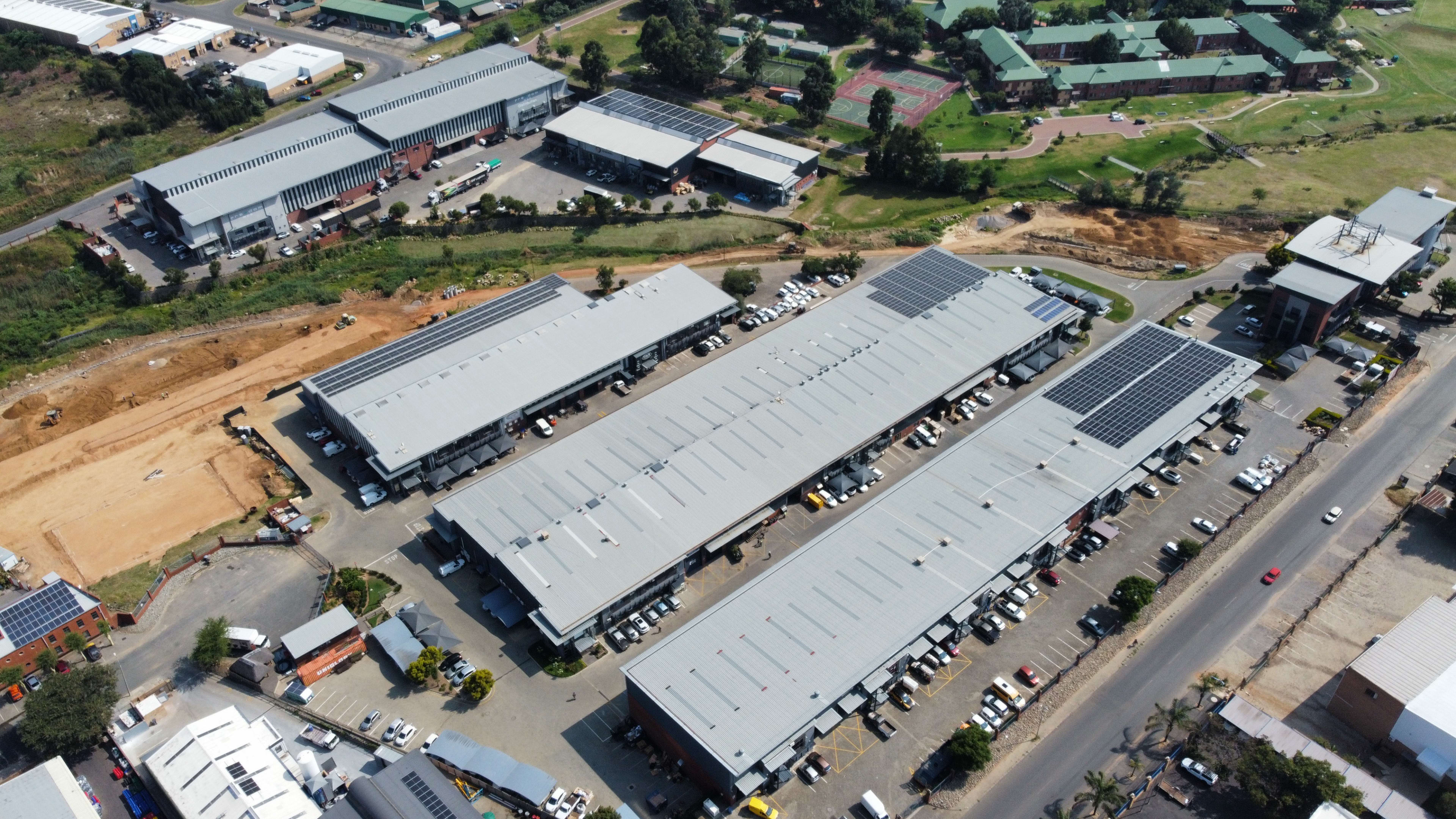 Kimbult Industrial Park solar installation in Laser Park, Johannesburg, Gauteng