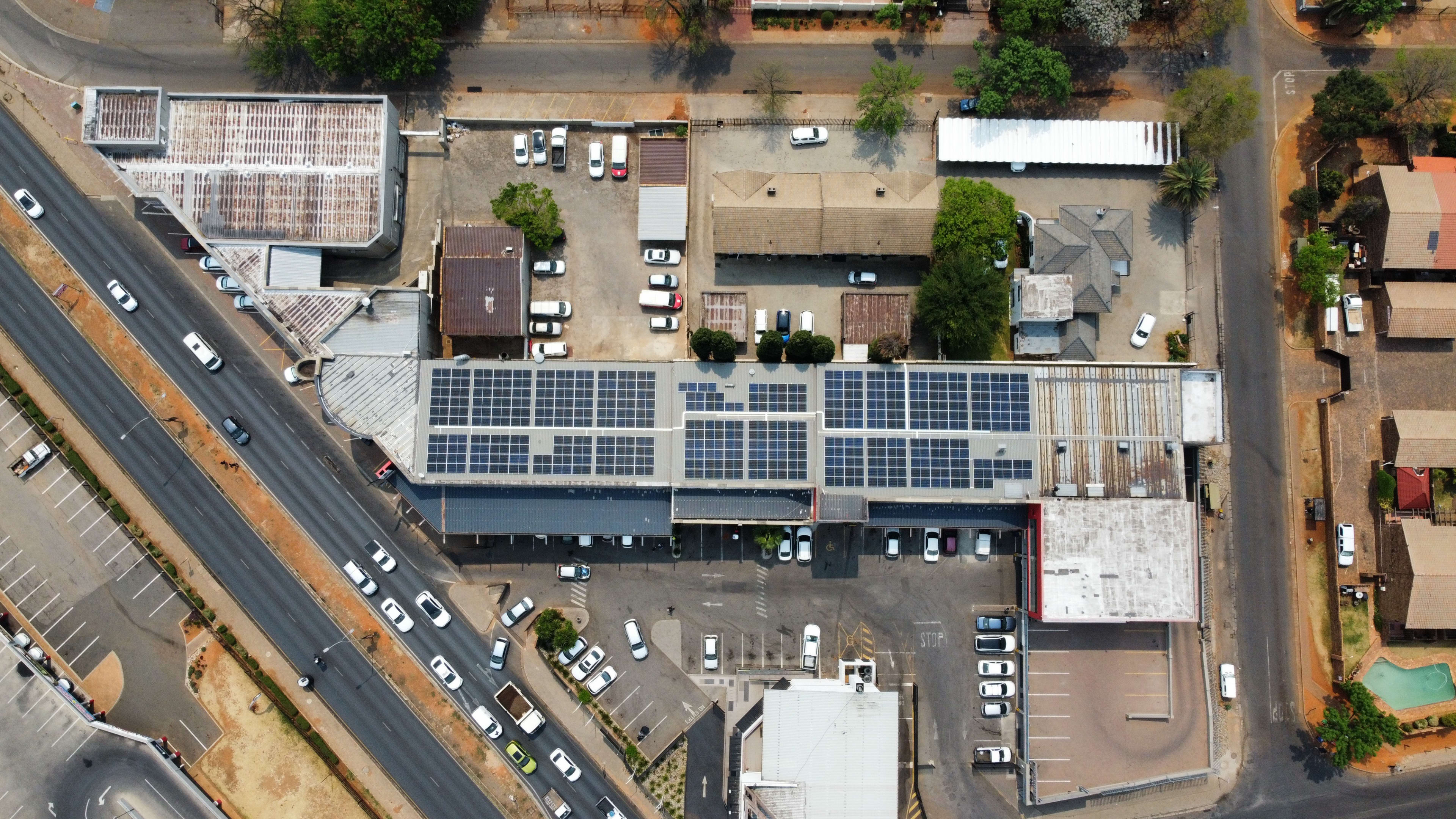Hillcrest Retail Centre solar installation in Johannesburg, Gauteng