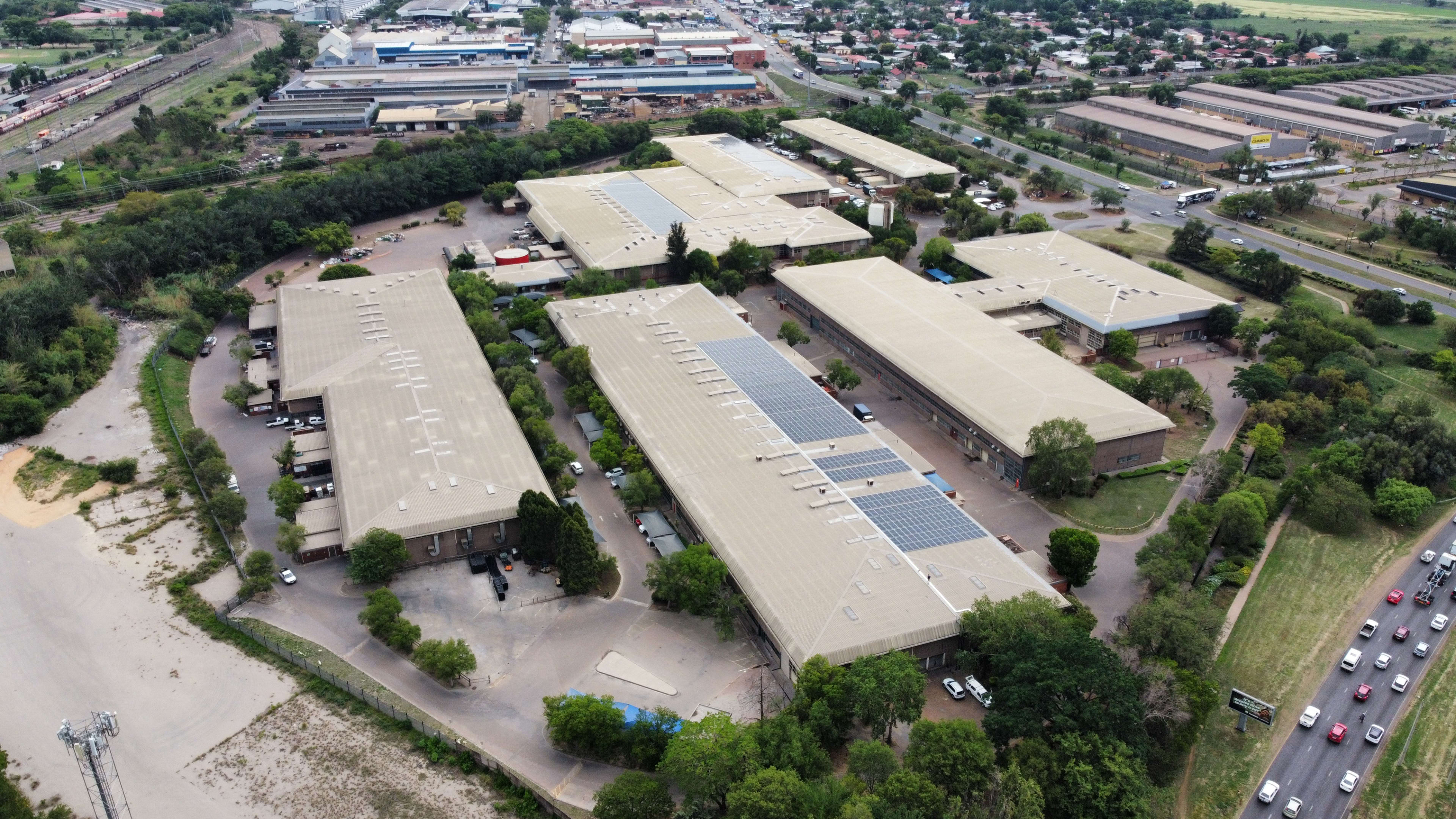 Hermanstad Industrial Park solar installation in Pretoria, Gauteng