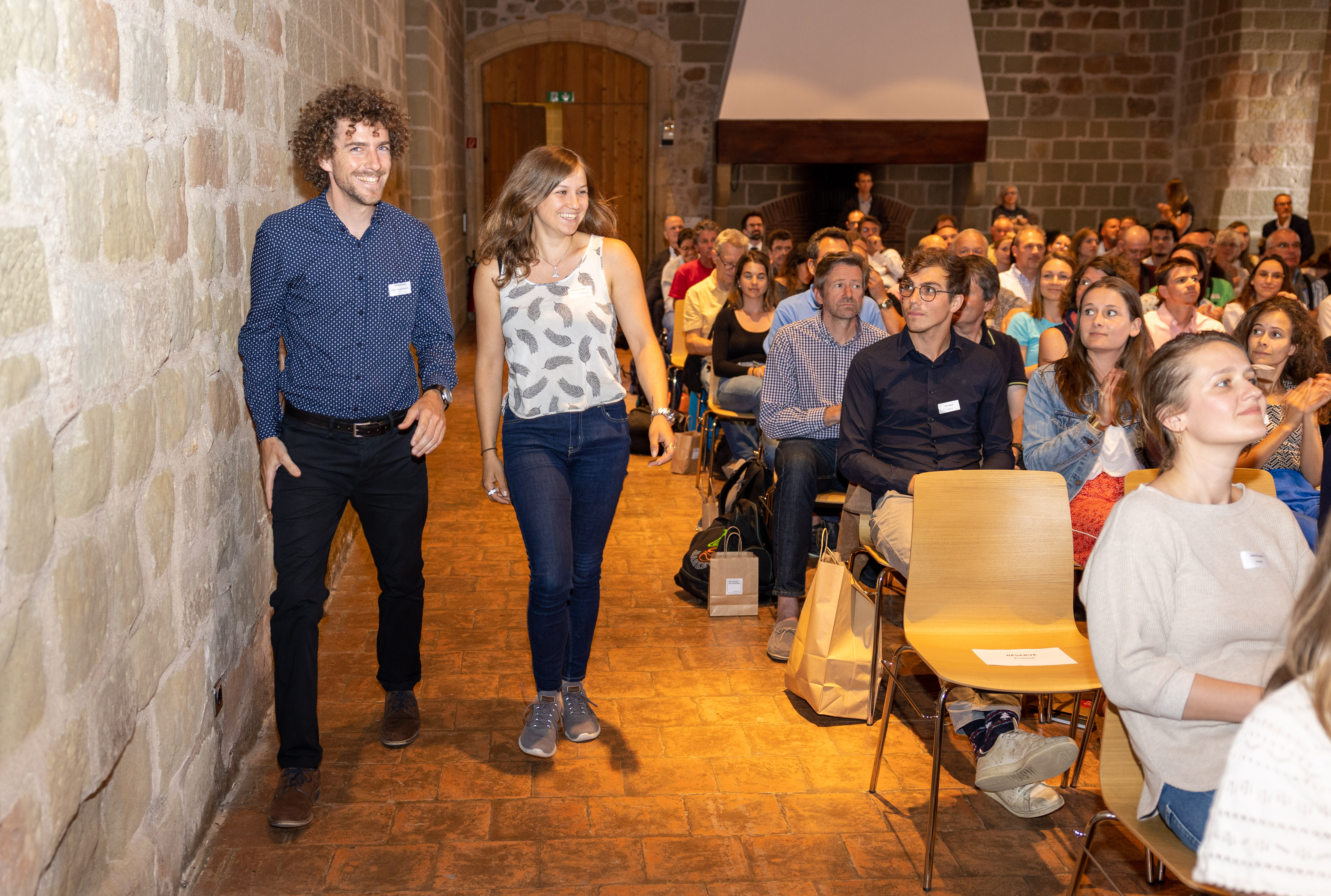 Image prise pendant le déroulement du prix suisse de l'éthique