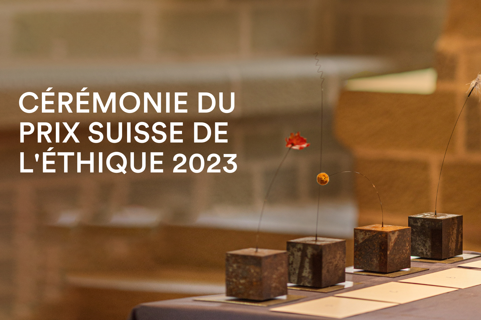 Cérémonie de remise des trophées du Prix Suisse de l’Éthique et conférence de la Banque Alternative Suisse – le 24 mai 2023